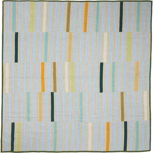 Zelený bavlněný přehoz na dvoulůžko 260x260 cm Twist - Hübsch obraz