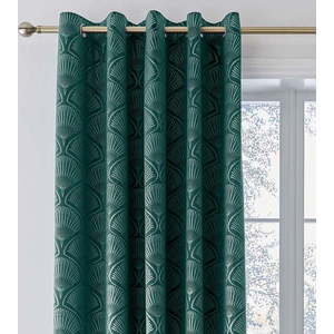 Zelené dimout závěsy v sadě 2 ks 229x229 cm Art Deco Pearl – Catherine Lansfield obraz
