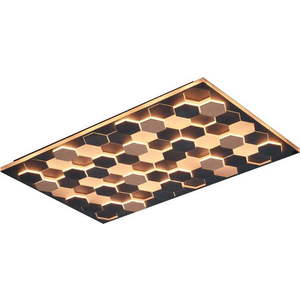 Černé LED stropní svítidlo s hlasovým ovládáním/s ovládáním pomocí mobilní aplikace s kovovým stínidlem 70x115 cm Cifavo – CINQUE obraz