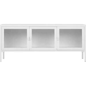Bílý kovový TV stolek 130x55 cm Brisbane – House Nordic obraz