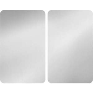 Set 2 skleněných krytů na sporák Wenko Universal Silver obraz