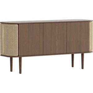 Nízká komoda v dekoru dubu v hnědo-přírodní barvě 150x75 cm Treasures – UMAGE obraz