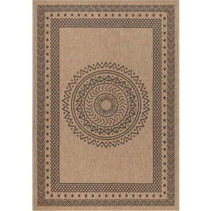 Venkovní koberec v černo-přírodní barvě 120x170 cm Dhaka – Ayyildiz Carpets obraz