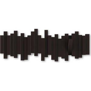 Tmavě hnědý plastový nástěnný věšák Sticks – Umbra obraz