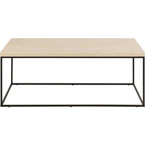 Béžový konferenční stolek s deskou v dekoru mramoru 55x110 cm Barossa – Actona obraz