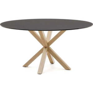 Kulatý jídelní stůl se skleněnou deskou ø 150 cm Argo – Kave Home obraz