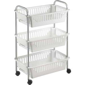 Pojízdný vozík se 3 košíčky Metaltex Oslo, výška 63 cm obraz