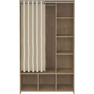 Bílo-béžová šatní skříň v dekoru dubu 105x180 cm Kit – Tvilum obraz