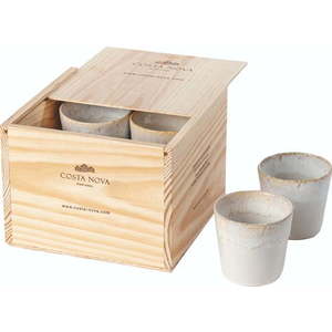 Bílé šálky na espresso z kameniny v sadě 8 ks 210 ml Grespresso – Costa Nova obraz