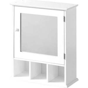 Bílá závěsná koupelnová skříňka se zrcadlem 46x58 cm Port – Premier Housewares obraz