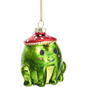Skleněná ručně vyrobená vánoční ozdoba 7 cm Frog – Sass & Belle obraz