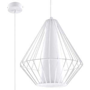 Bílé závěsné svítidlo Nice Lamps Alfredo obraz
