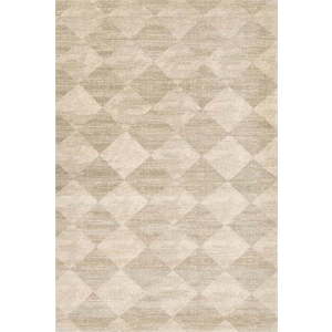 Béžový vlněný koberec 240x340 cm Agnus Checkered – Agnella obraz