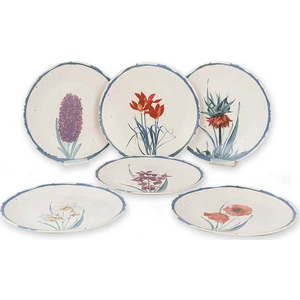 Sada 6 keramických servírovacích talířů My Ceramic, ø 25 cm obraz