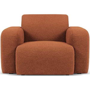 Hnědé křeslo z textilie bouclé Molino – Micadoni Home obraz