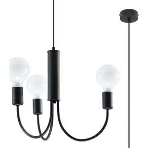 Černé závěsné svítidlo ø 45 cm Karim – Nice Lamps obraz