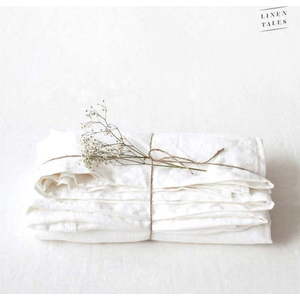 Bílé lněné prostěradlo 230x270 cm White – Linen Tales obraz