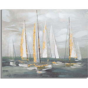 Obraz 100x80 cm Gold Boat - Mauro Ferretti obraz