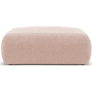 Růžový taburet z textilie bouclé Molino – Micadoni Home obraz