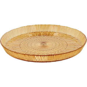 Oranžový skleněný servírovací talíř ø 30 cm Kusintha – Bitz obraz