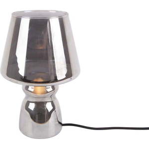 Šedá skleněná stolní lampa Leitmotiv Classic Glass, ø 16 cm obraz