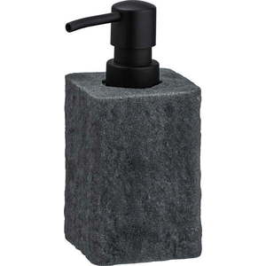 Tmavě šedý dávkovač na mýdlo Wenko Villata, 300 ml obraz