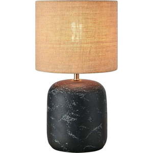 Stolní lampa se stínidlem z juty v černo-přírodní barvě (výška 45 cm) Montagna – Markslöjd obraz