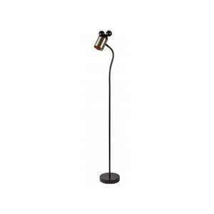 Stojací lampa s kovovým stínidlem v černo-zlaté barvě (výška 133, 5 cm) Mouse – GTV obraz
