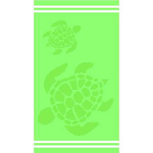 Zelená bavlněná plážová osuška 70x140 cm Turtle – B.E.S. obraz