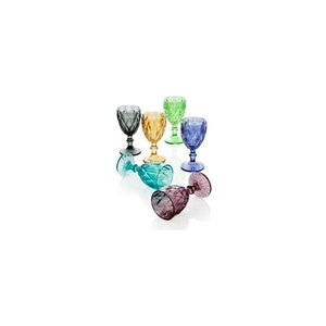 Sada 6 sklenic Brandani Diamante Goblet, 250 ml obraz