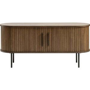 Hnědý TV stolek v dekoru dubu 120x56 cm Nola – Unique Furniture obraz
