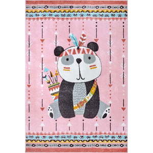 Růžový dětský koberec 160x235 cm Panda – Hanse Home obraz