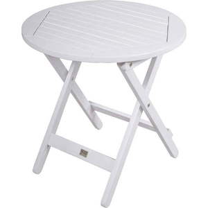 Kulatý zahradní odkládací stolek z eukalyptového dřeva ø 50 cm Mesa – Garden Pleasure obraz