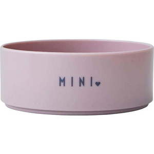 Růžová dětská miska Design Letters Mini Sweetheart, ø 11 cm obraz