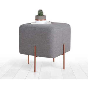 Šedý taburet Copper – Artie obraz