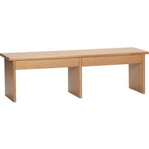 TV stolek v dekoru dubu v přírodní barvě 99x30 cm Doppio – Hübsch obraz