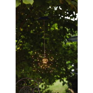 Venkovní solární závěsné LED svítidlo s bílými diodami Star Trading Firework, výška 50 cm obraz