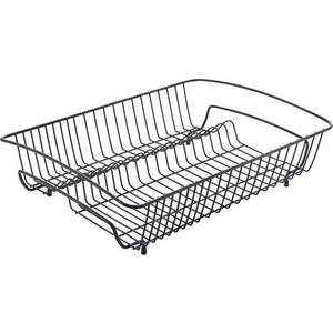 Černý odkapávač z nerezové oceli Metaltex Rectangular Lava obraz