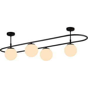 Černé stropní svítidlo Squid Lighting Elips, délka 124 cm obraz