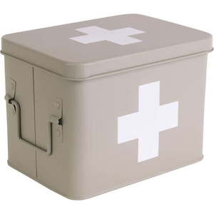 Béžová kovová lékárnička PT LIVING Medicine, šířka 21, 5 cm obraz