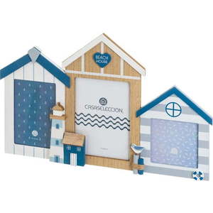 Skleněný rámeček na zeď 43x27 cm Houses – Casa Selección obraz