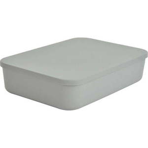 Šedý plastový úložný box s víkem 35, 5x25, 5x8 cm – Homéa obraz