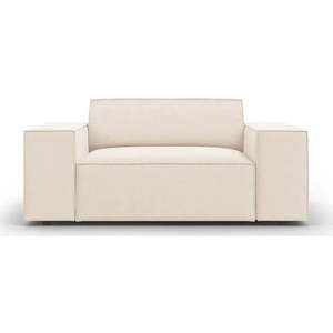 Béžové sametové křeslo Jodie – Micadoni Home obraz