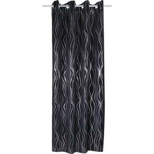 Černý závěs 135x245 cm Waves – Sehlbach obraz