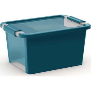 Plastový úložný box s víkem v petrolejové barvě 36, 5x26x19 cm Bi-Box – KIS obraz