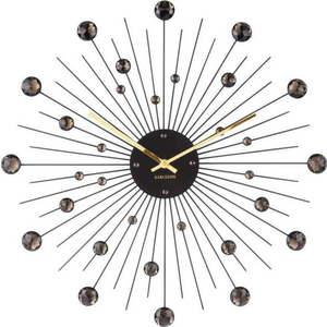 Hodiny v černé barvě Karlsson Sunburst, ø 50 cm obraz