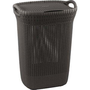Tmavě šedý koš na prádlo Curver Knit Hamper, 57 l obraz