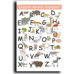 Dětský obrázek 45x70 cm Alphabet – Wallity obraz