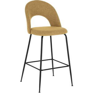 Barové židle v hořčicové barvě v sadě 4 ks (výška sedáku 63 cm) Mahalia – Kave Home obraz