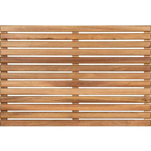Dřevěná koupelnová předložka v přírodní barvě 40x60 cm Acacia – Wenko obraz